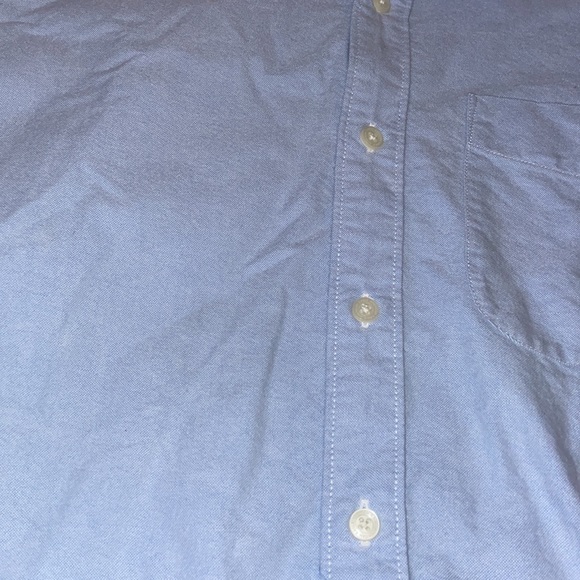 American Eagle light blue short sleeve button up men’s size large tall - Picture 3 of 3